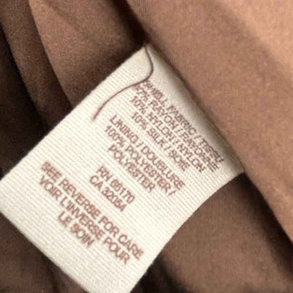 Free people burnt orange rust crush velvet woman's one button jacket sz MED - Picture 10 of 13